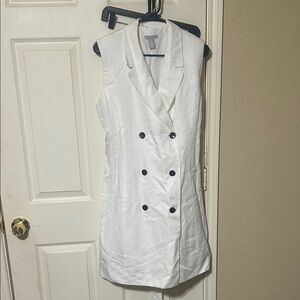 H&M Cream Sleeveless Dress